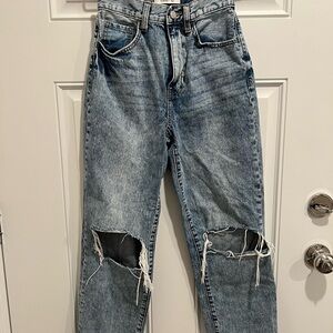 Distressed Denim Jeans